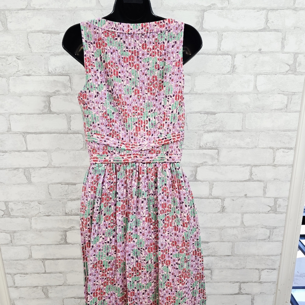 kate spade Pink Floral Burnout Midi Dress - Picture 7 of 13